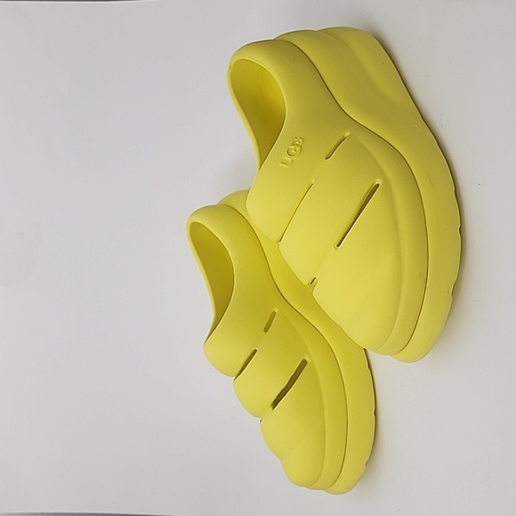 UGG Yellow Mules Comfortable Stylish Footwear - Picture 1 of 10